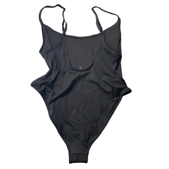 Skims Signature Swim Scoop Neck One Piece Swimsuit Onyx Black Size 2X - Picture 5 of 9